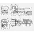 Rad-Positionierungsinstrument des LKW-3D vier